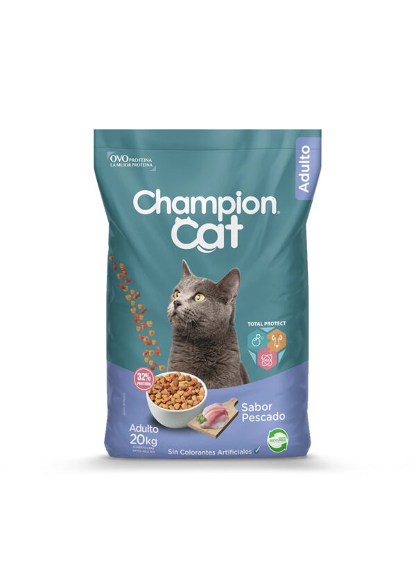 Champion Cat Adulto Sabor Pescado 20kg.
