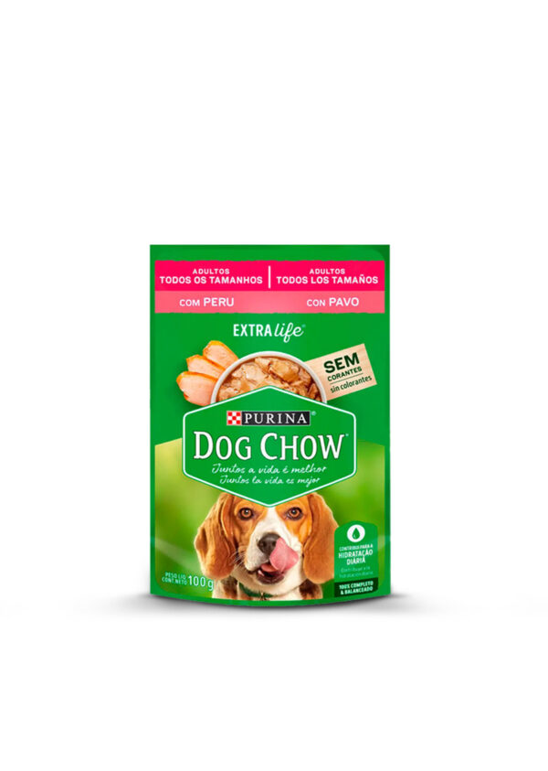 Dog Chow Caja 15 Pouch Adulto Sabor Pavo 100g