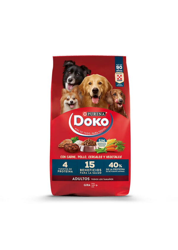 Doko Adulto con carne, pollo, cereales y vegetales 21kg