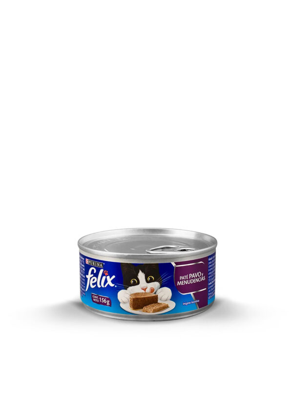 Felix Purina Caja 24 Latas Pavo Menudencias 156g