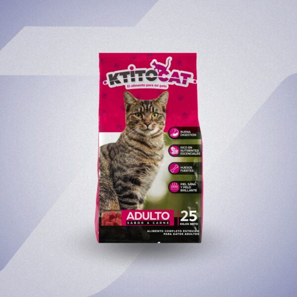Ktito Cat Adulto Sabor Carne 25kg