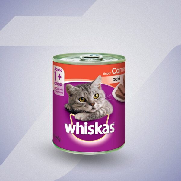 Whiskas Caja 24 Latas Sabor Carne 340g