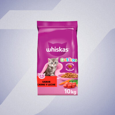 Whiskas Gatitos Sabor Carne y Leche 10kg